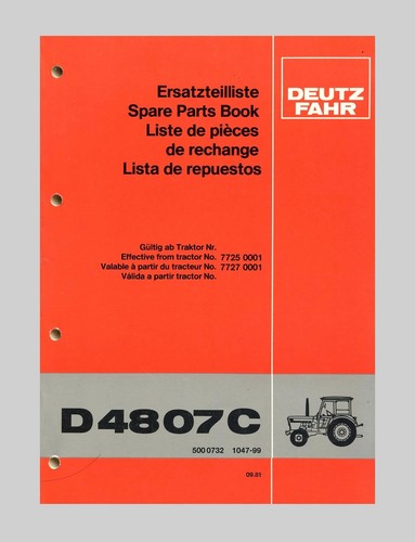 Deutz fahr 4807 schlepper - fahr,