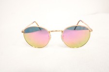 Ray Ban New Round Sonnenbrille RB3637 Sehr gut Zustand Gold  Gläser mit Stärke