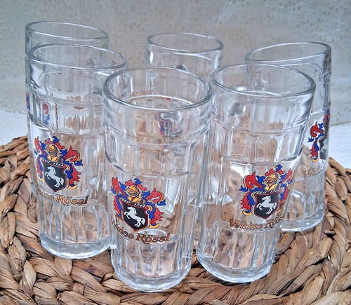 Weiss rösel glas bierkrug - 6x,