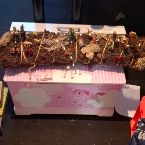 Weihnachtskrippe krippenszene - weihnachtskrippe,