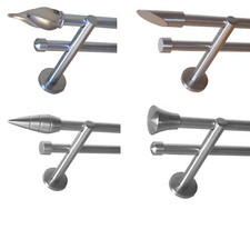 Gardinenstange Edelstahl Optik