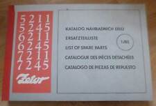 Zetor Schlepper 5211 + 5245 + 6211 + 6245 + 7211 + 7245 Ersatzteilliste