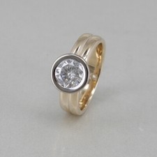 Solitär Ring 585/14k Gelbgold