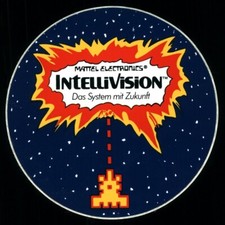 Werbe Aufkleber - Intellivision Videospiele Konsole Mattel - 10x10cm - Vintage