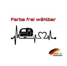 Caravan Heartbeat Car Decal