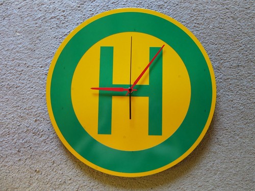 Bushaltestellenuhr uhr wanduhr - bushaltestellenuhr,