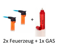 2x Sturmfeuerzeug Flambierer