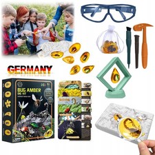 Bernstein Ausgrabungsset für Kinder ab 6 7 8 9 10-12 Jahren Künstliche Insekt...