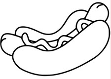 Hotdog Aufkleber Sticker Auto