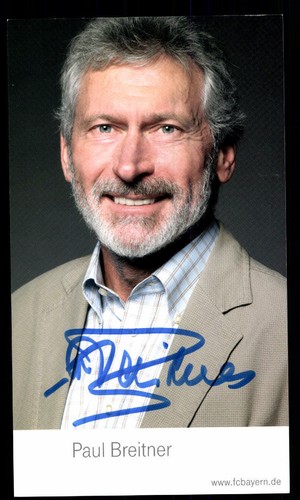 Paul breitner autogrammkarte - paul,