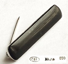 Antike Brosche, 800er Silber