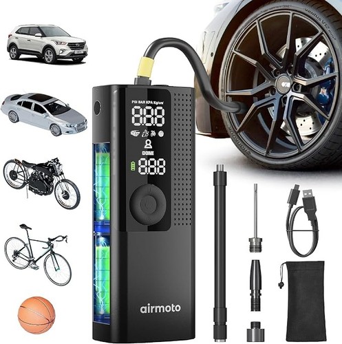 Airmoto tire inflator portable - inflator,