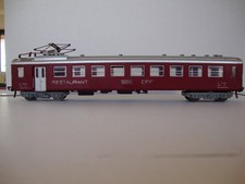 Fleischmann HO Speisewagen/Restaurantwagen der Schweizer Bundesbahn SBB/FFS, rot