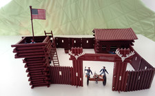 Kleines BIG Fort mit 5 Steckfiguren US Soldaten  mit Kanone von Timpo