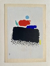 Originalgraphik,Originalgraphik Willi Baumeister aru mit Punkten, Serigraphie