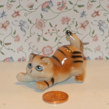 Porzellan MINIATUR Katze