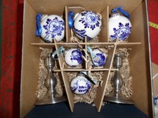 Porzellan Christbaum Kugeln -