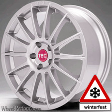 18 Zoll T7 Alufelgen 8x18 5x110 ET38 in silber für Opel und Saab