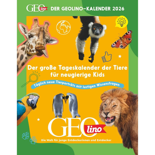 Der geolino kalender 2026 - geolino-kalender,