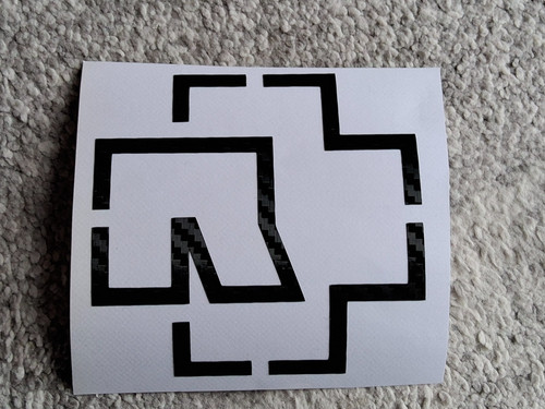 Rammstein aufkleber 10cm - rammstein, x