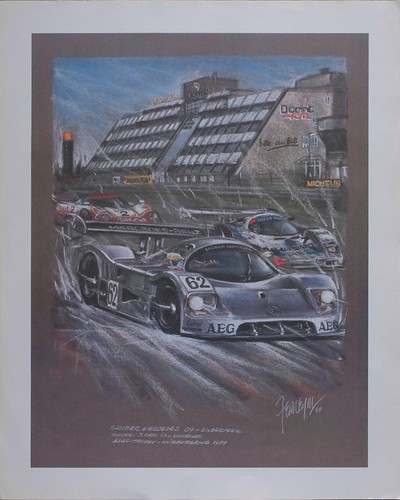 Kunstdruck sauber mercedes - sauber,