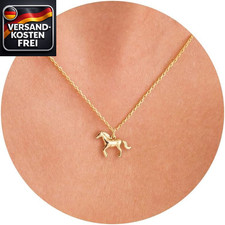Tier Anhänger Halskette 14K