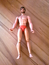 Big Jim Josh 1971 Mattel INC Hong Kong US Foreign Patented Rar/ Nickkopf Nude