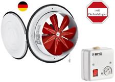 Axialventilator Fenster Wand Lüfter mit Klappe Gebläse + Regler diverse Größen