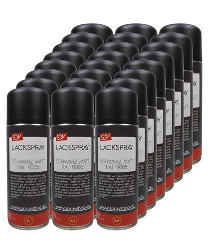 24x schwarz matt spray ral - 24x,