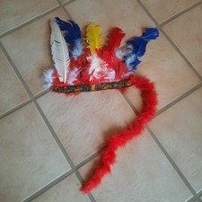 Kinder Indianer Federschmuck Fasching Karneval Kostüm Verkleidung 
