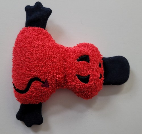 Kuscheltier ente teufelchen - kuscheltier,