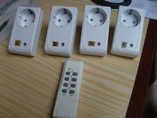 Funksteckdosen 4 Stück Set mit Fernbedienung umprogrammierbar