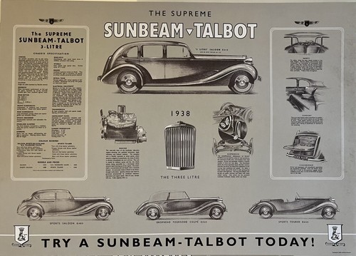 Talbot supreme sunbeam 1938 - supreme,
