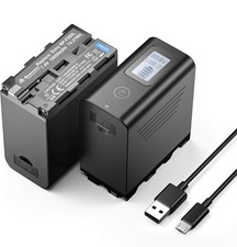 Sony NP-F980 NP-F990 10050mAh USB Akku NP-FZ Leuchten Monitor Studio V-Mount