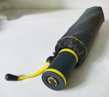 Taschenschirm Doppelautomatik FARE® AOC Mini Style scharz-gelb Jabra-Motiv