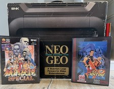 SNK Neo GEO AES Jp Konsole Inclusive Original Arcade Stick Und 2 AES Spielen