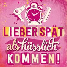 Kühlschrankmagnet Magnet Sticky Jam "Lieber spät" Recycling Upcycling Geschenk