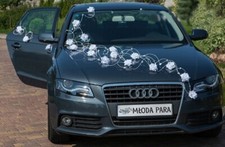 Hochzeitsauto-Dekoration, Autodeko, Autoschmuck Autogirlande 4 Farben LAURA 