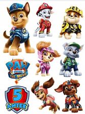 PAW Patrol Essbar Party Tortenaufleger Torte  Geburstag Zuckermasse + TEXT Sky 