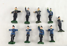 9 Alte Figuren Polizisten WHW Abzeichen zum Tag der deutschen Polizei von 1936