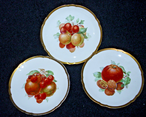 Obst teller antik goldrand - obst-teller,