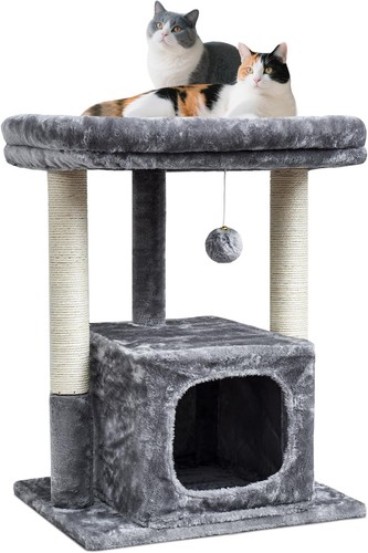 Katzenbaum 68cm modern plüsch - katzenbaum,