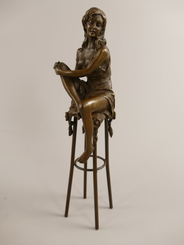 Bronzeskulptur akt frau - bronzeskulptur,