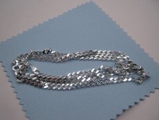 Massiv echt Silberkette 3,9 mm  925 Sterlingsilber 45cm Silber Halskette NEU