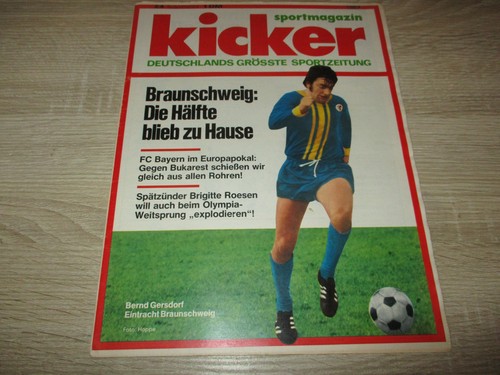 Kicker 1972 72 bernd - kicker, 20.3.1972