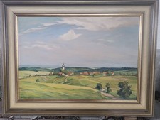 Gemälde Öl  von Wilhelm Wickertsheimer "Grafenhausen"