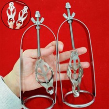 2pcs Metall BrustKlemmen Brust Clips BDSM Beschränkungen Bondage Rollenspiel DE