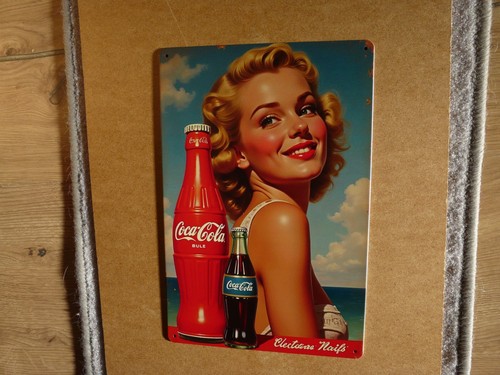 Coca cola blechschild - /,