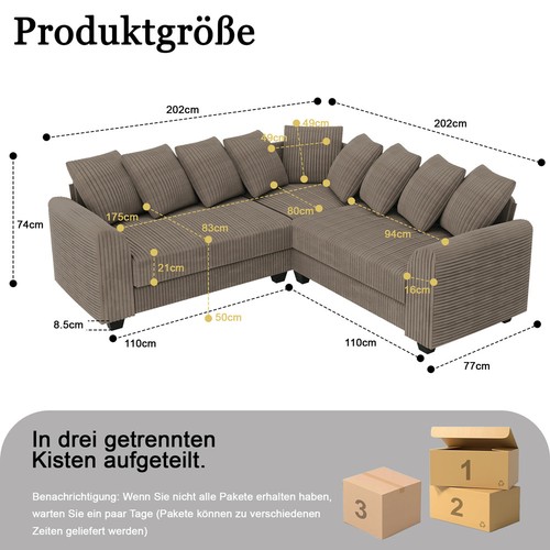 Sitzer ecksofa modulares - ecksofa,