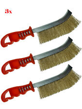 3x Drahtbürste Stahlbesen